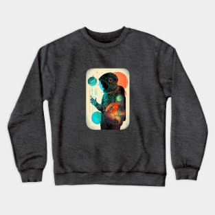 Retro Astronaut Crewneck Sweatshirt